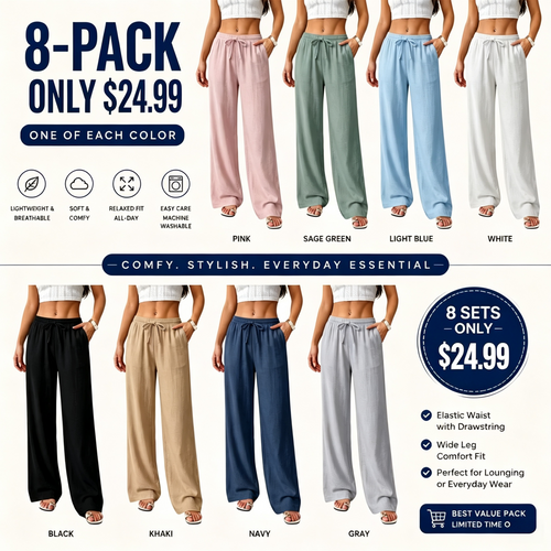 Women's Casual waist-cinching pants