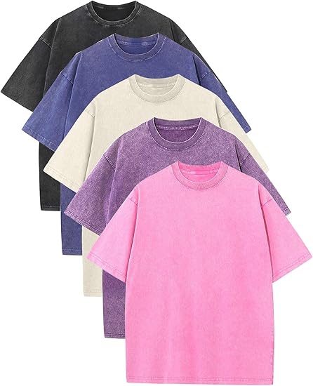 🔥Men’s Oversized Vintage Acid-Wash T-Shirt