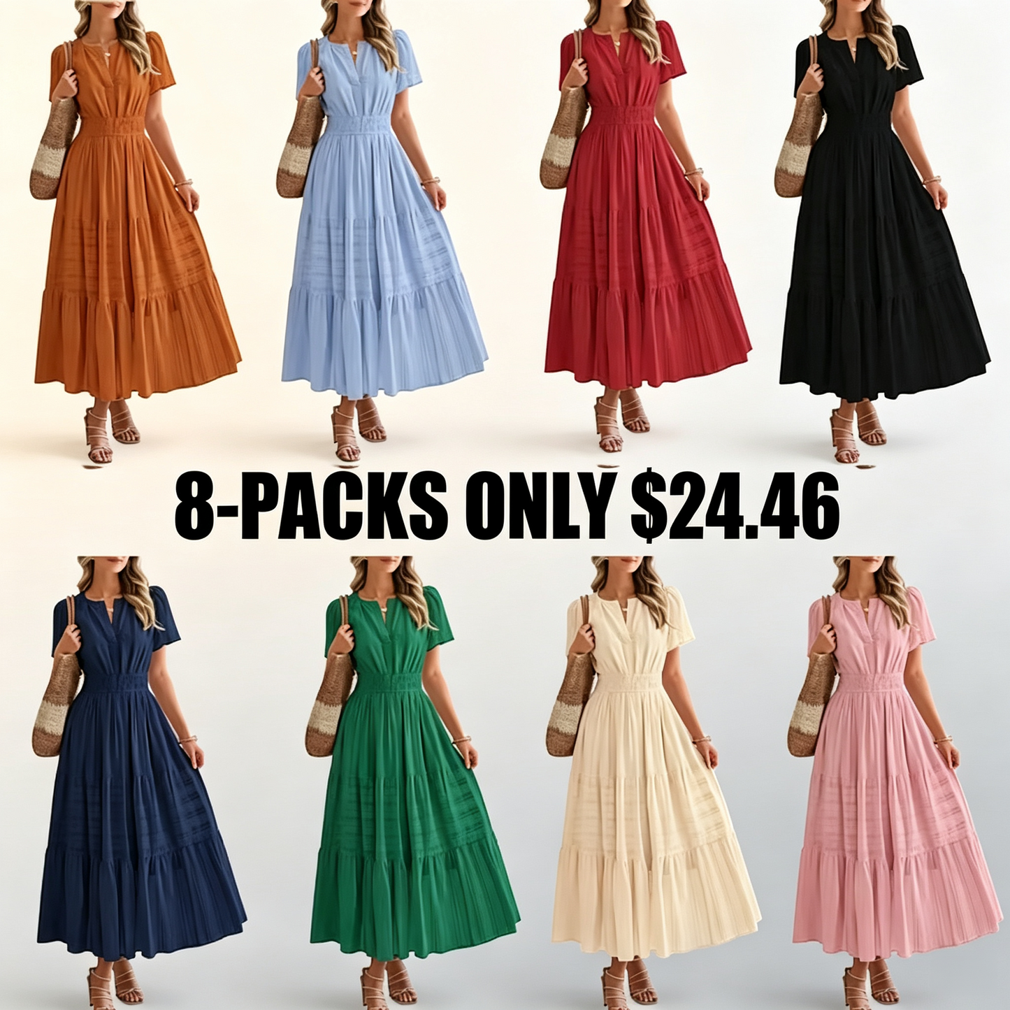 Women's Casual Maxi Dresses Lightweight (Long Version)
