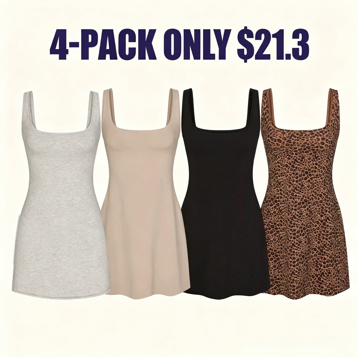 Women's Cotton Jersey Mini Dress