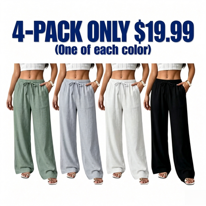 Women's Casual waist-cinching pants