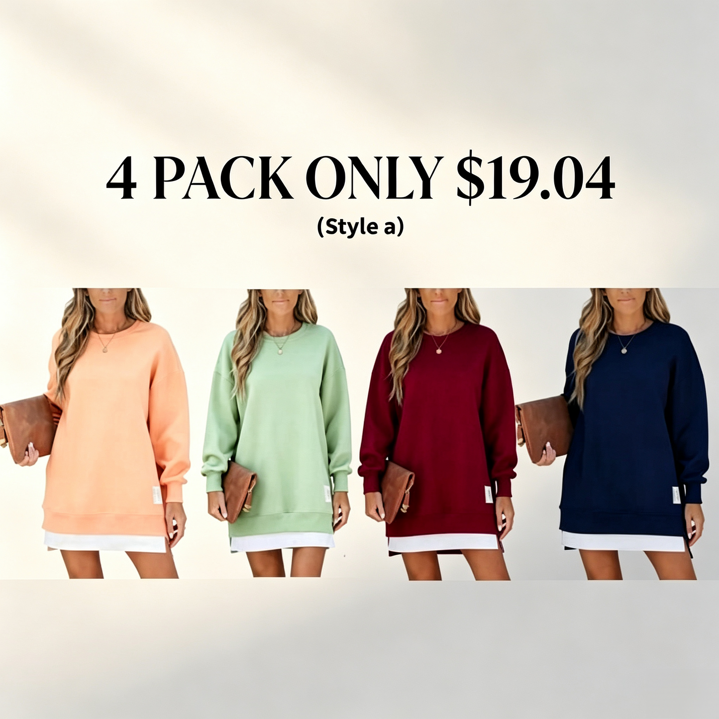 Women's long-sleeved pullover