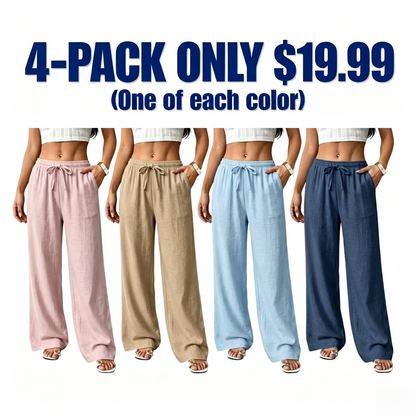 Women's Casual waist-cinching pants