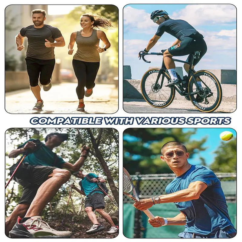 Five/Ten Pack Men's Highly Elastic Moisture-Wicking T-shirt Soft, Quick-Drying, Breathable Sports Solid Color Short-Sleeved Round Neck Running Fitness Lightweight Top, Four Seasons gym wear cycling