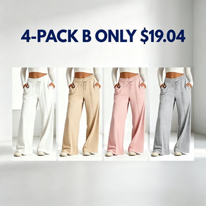 Women's Wide Leg Sweatpants Casual Loose Solid Color Pants