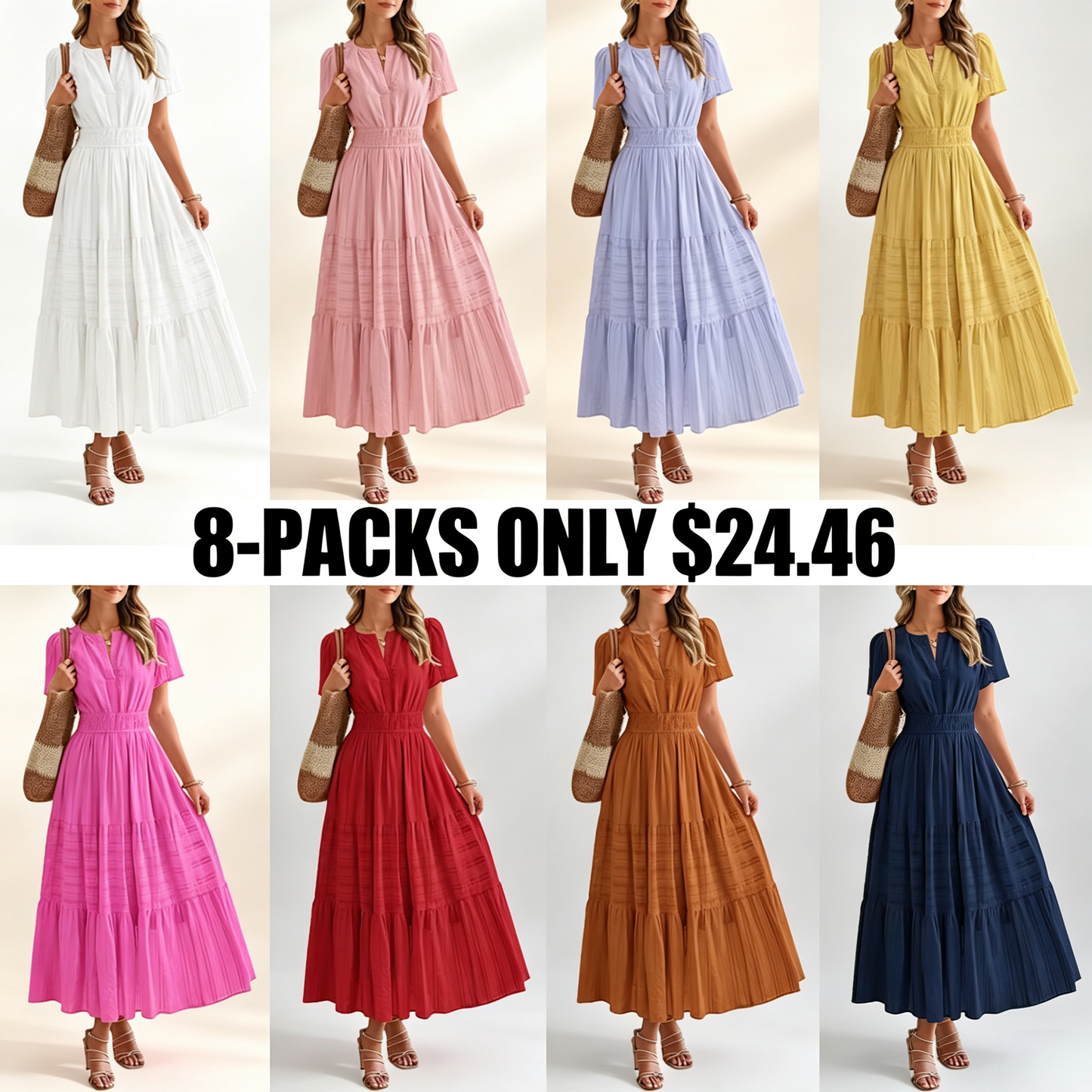 Women's Casual Maxi Dresses Lightweight (Long Version)