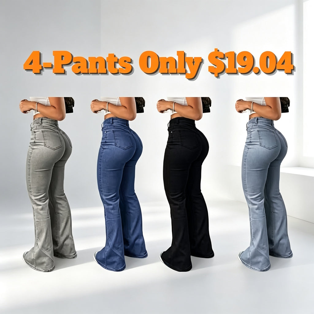 Women's High Waist Flare Leg Jeans