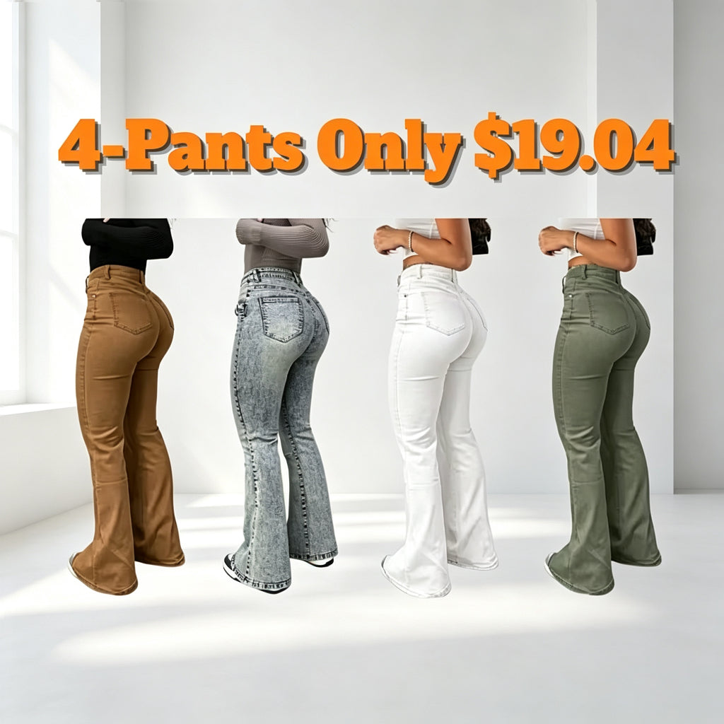 Women's High Waist Flare Leg Jeans