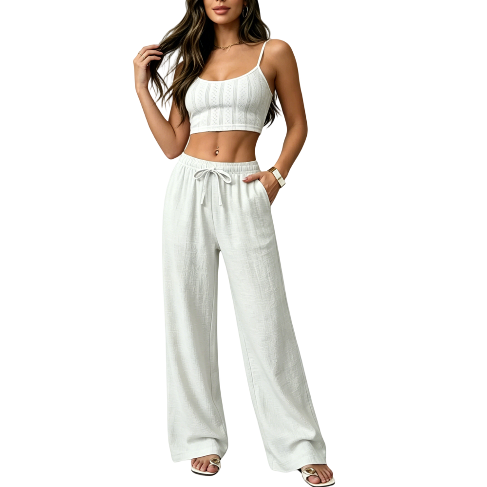 Women's Casual waist-cinching pants