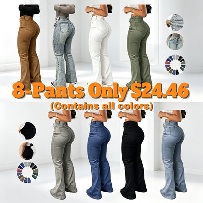 Women's High Waist Flare Leg Jeans